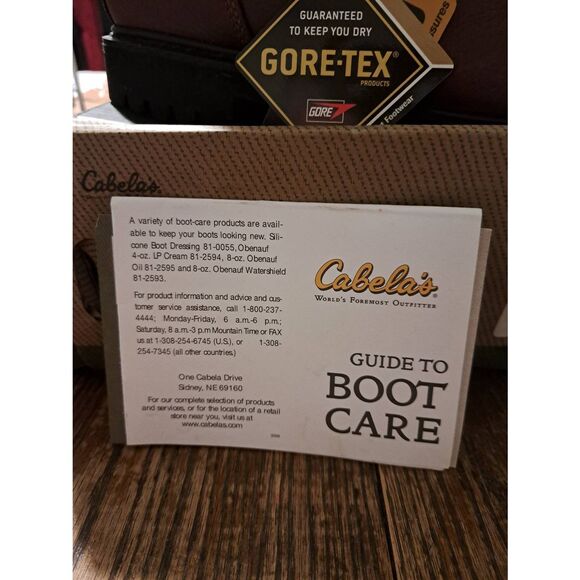 New Men's 11 EE Cabela's Iron Ridge Waterproof Hunting Winter Leather Boots 10" - Picture 3 of 9